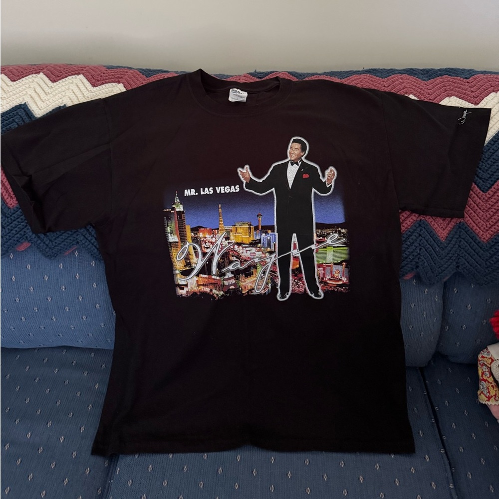 Wayne Newton Black T-Shirt Mr Las Vegas